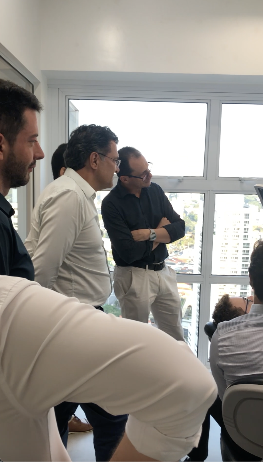 Troca de experiências entre participantes durante a imersão